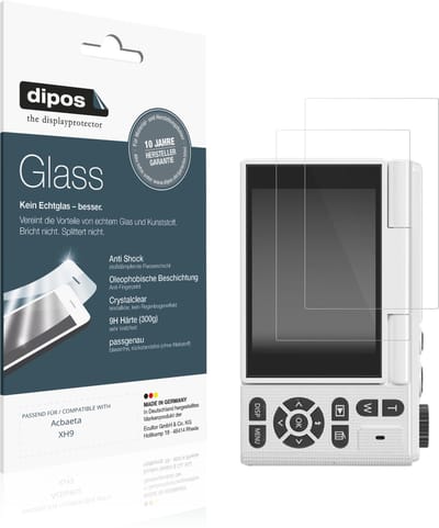 dipos – 2x Pantserfolie geschikt voor Acbaeta XH9 | 9H Screenprotector
