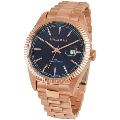 Devote & Lomba DL013M-03BLUE Heren Horloge 40mm 5ATM