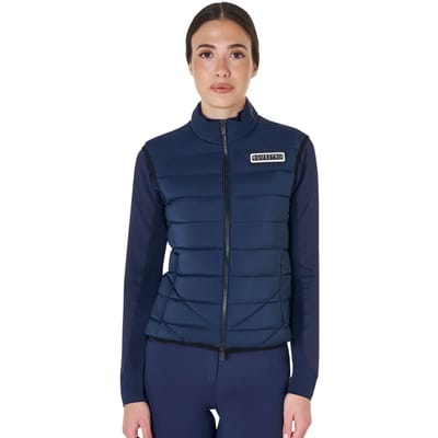 Equestro Nylon Vest Dames M Navy