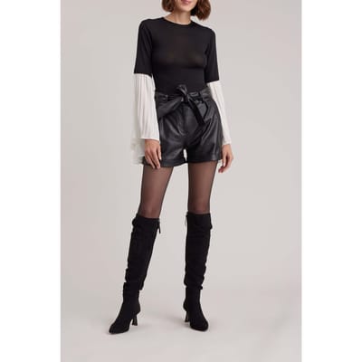 Anne Fontaine Fadette Pullover Black/white Size: S | Long-Sleeved Tops Outlet | Dames | Zwart