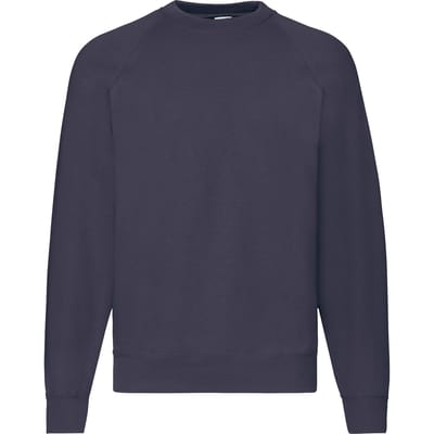 Fruit of the Loom Heren Klassiek 80/20 Raglan Sweatshirt (Deep Navy)