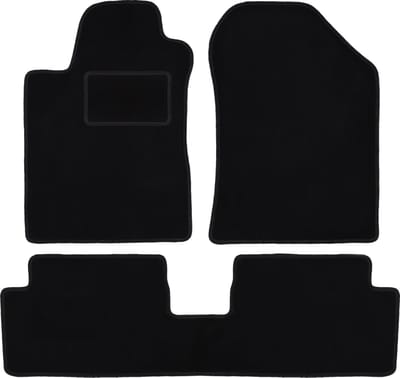 Zwarte veloursmatten voor: Toyota Corolla Verso II minivan (2004-2009)
