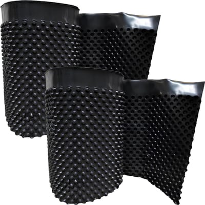 Noppenbaan Drainage Film - Beschermfolie HDPE - Grond Muur Beschermen - Wortelbestendig Rotbestendig - 50 cm x 2.5 m - Zwart