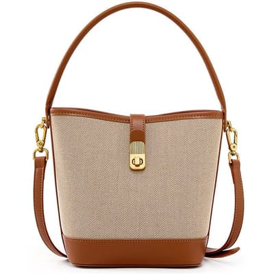Nieuwe Emmer Tas Crossbody Handtas Tas High End Niche Forens Gevlochten Schoudertas brown