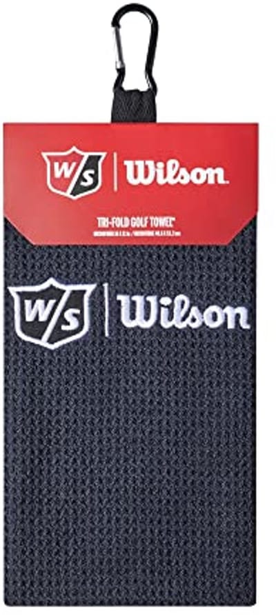 Golfhanddoek Unisex Drievoudig Gevouwen Microvezel Zwart - Compact en Absorberend