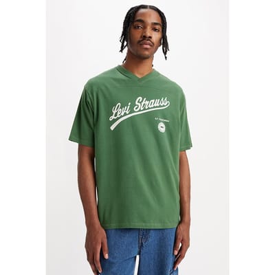 Levi's Graphic Printed T-shirt Green Maat: S | T-shirts met Print Outlet | Heren | Groen