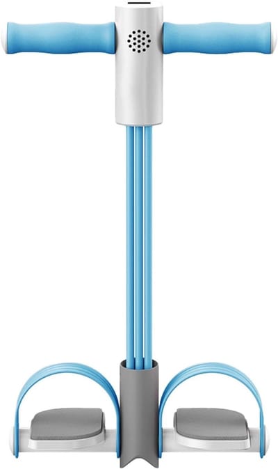 Fitness Pedal Puller - Weerstandsbanden Set - Spierversterking Thuis - Verbeterde Houding - 453 gram - Blauw