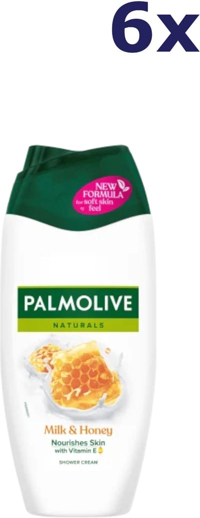 Palmolive Melk & Honing - douchegel - 6 x 250ml - Voordeelverpakking
