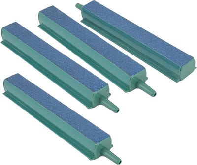 4-Pack Aquarium Luchtsteen 10cm Bubbler met Plastic Basis - Zuurstofdiffuser voor Nano Luchtpomp en Kleine Visbakken