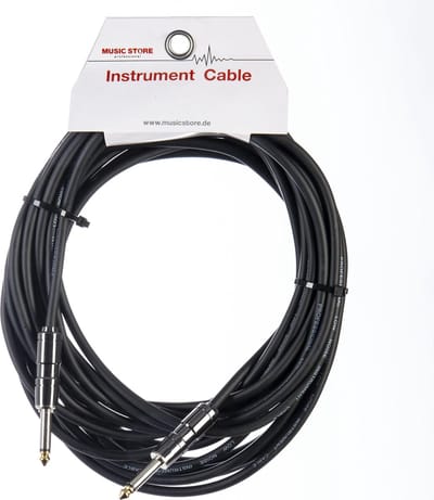 Gitaarkabels - MUSIC STORE Instrument Cable Silent 10m (Black)