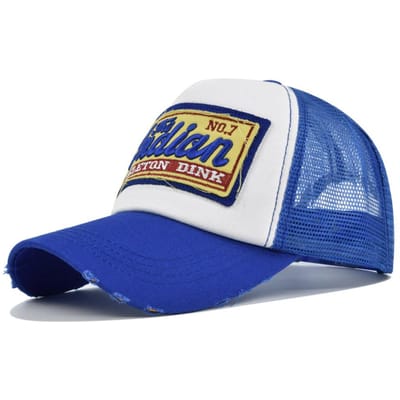 Hoge Kwaliteit Snapback Katoenen Baseballpet Mannen Vrouwen Hip Hop Hoed Trucker Mesh Ademende Hoed Buiten Zonbescherming Snapback Pet 54-60cm white
