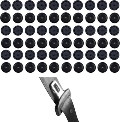 30-delige set gordel stopknoppen – Zwarte universele veiligheidsclips – 15 mm kunststof sluitingen voor autogordels – Compatibel met auto, SUV, vrachtwagen – Duurzaam en eenvoudig te install
