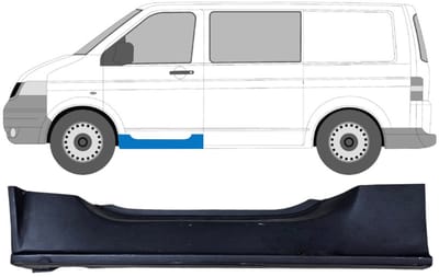 Reparatiepaneel voorste dorpel voor Volkswagen Transporter T5 2003-2015 / Links