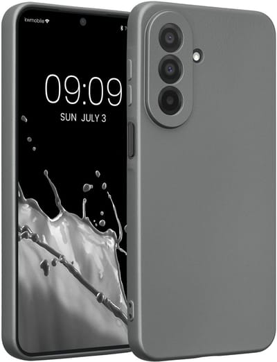 kwmobile metallic telefoonhoesje van TPU - geschikt voor Samsung Galaxy A27 5G - Flexible case voor smartphone - In metallic grijs