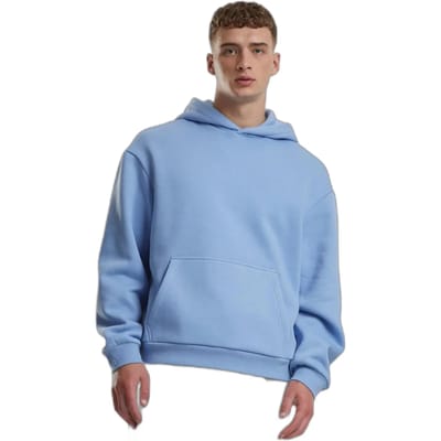 Urban Classics - Fluffy Hoodie/trui - S - Blauw