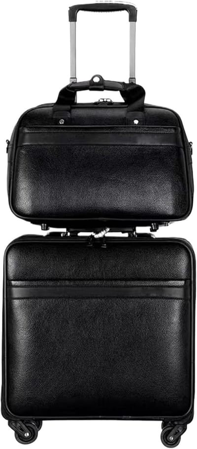 Koffer Set - Reisbagage - Zakenreizen - Stille Zwenkwielen - 40 cm - Zwart