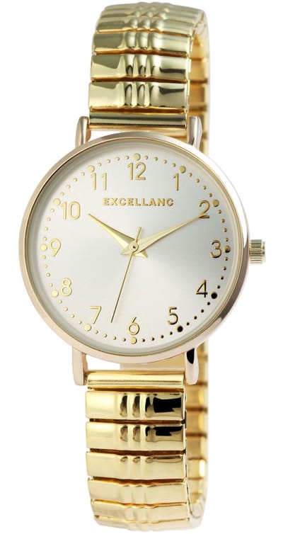 EXCELLANC Dameshorloge Edelstahl Emily - rekband - flexibel bandhorloge analoog quartz