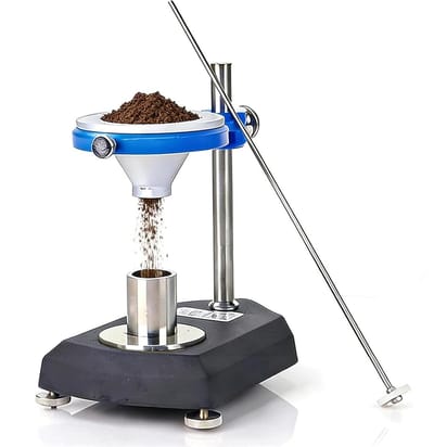 Bodem Zwelling Tester - Geotechnische Tester Bodem - Laboratorium Testen - Verstelbare Trechterhoogte - 10ml Cup - Zilver