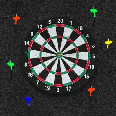 Dartbord Muurbescherming 9 Stuks - Zelfklevende Vilt Beschermpanelen 30x30 cm Surround
