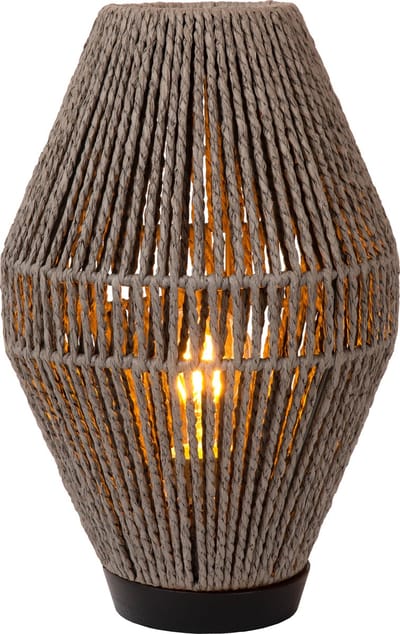 Lucide CORDULLE - Tafellamp - 1xE27 - Grijs