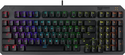 ASUS TUF Gaming K3 Gen II - toetsenbord USB mechanisch - Kailh Red - Gun Metal Grijs