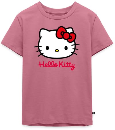 Hello Kitty Klassiek Portret Hello Kitty Tekst Premium T Shirt Kinderen