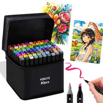 Alcohol Markers - Kleuren Alcohol Markers Set - Multifunctionele Markers - Dubbele Tips - Hoogwaardige Alcohol Inkt - Voor Kinderen en Volwassenen
