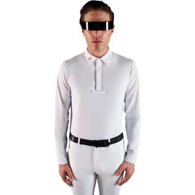 Wedstrijdpolo met lange mouwen Equestro Ridertechnology