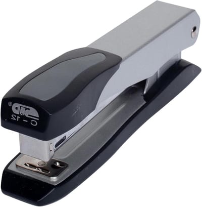 Metalen Nietmachine - Handmatig Kantoor - Documenten Vastzetten - Volledige Strip Capaciteit - 15.5 x 5 cm - Zilver