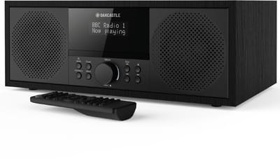 Oakcastle DAB500 DAB & FM Radio Muziek Systeem - Bluetooth - USB - AUX - CD Speler - Wekker - Zwart