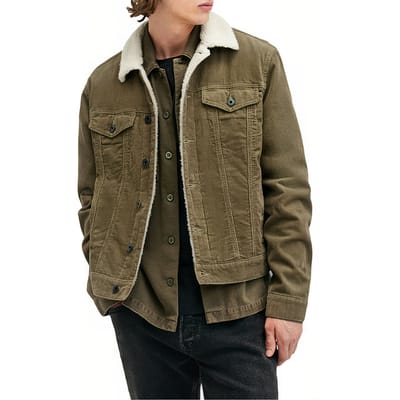 AllSaints Westy Trucker Taylor Green Maat: XXL | Lichte Jassen Outlet | Heren | Groen