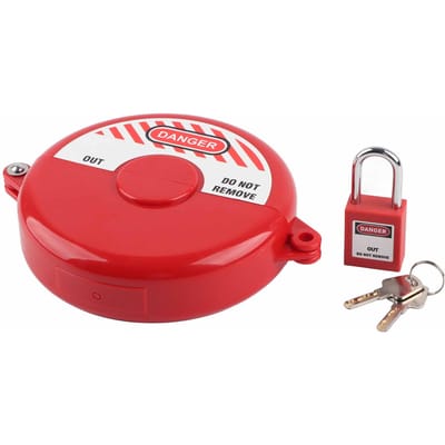 Dispositif de verrouillage de vanne de gaz et d'huile avec clés de cadenas de sécurité pour l'industrie chimique et électrique