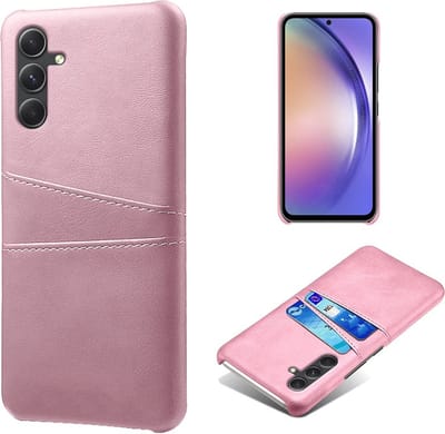 Coverup Hoesje - Geschikt voor Samsung Galaxy A55 Hoesje - Coverup Dual Card Back Cover - Rose Gold