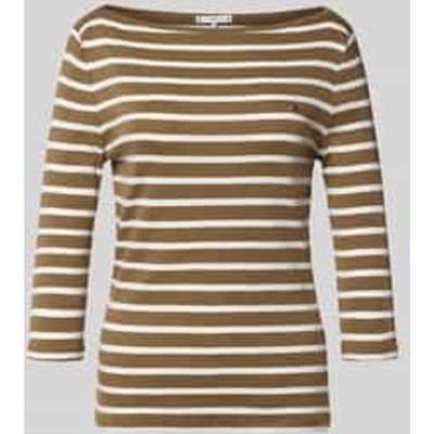 Slim fit 3/4-shirt van 100% katoen