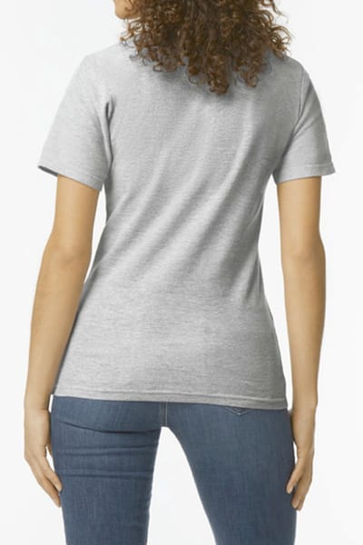 Gildan Damespolo Softstyle Dubbele piqué GI64800L - RS Sport Grey - L