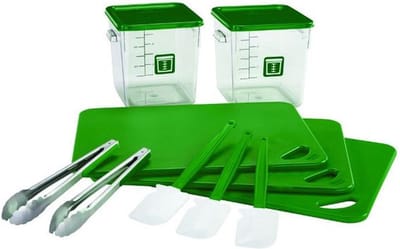 Rubbermaid Kleurgecodeerde set voor voedselbereiding en -bewaring - Kleurcodering: Groente