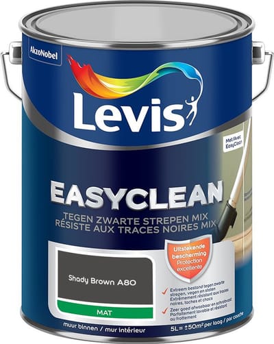Levis - Easyclean Tegen Zwarte Strepen Mix - Shady Brown A80 - Mengverf - 5 L