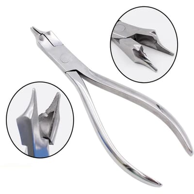 Pince à Trois Branches Dentaire Outil d'Orthodontie pour Plier Fabrication de Crochets Ressorts Divisés Coupe de Fil d'Acier Pince Médicale Dentiste