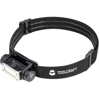 TOOLCRAFT TO-9469515 Hoofdlamp COB LED werkt op Li-ion oplaadbare batterij 450 lm 13 h