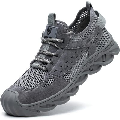 Heren Zomer Werkschoenen Ademend Veiligheidsschoenen met Stalen Neus Heren Werksneakers Puncture-Proof Onverwoestbare Schoenen Veiligheidsschoeisel 45