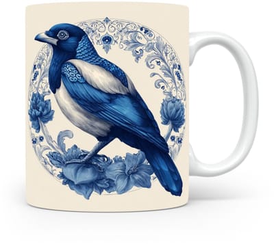 Mok Magpie Beker voor koffie of tas voor thee, cadeau voor dierenliefhebbers, moeder, vader, collega, vriend, vriendin, kantoor, opa, oma, hond, kerst, sinterklaas, verjaardag