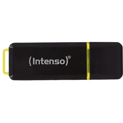 Intenso High Speed Line USB-stick 128 GB Zwart, Geel 3537491 USB-A 3.2 Gen 2
