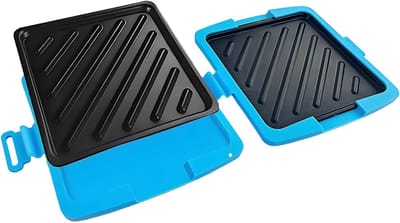 Magnetron Toastie Maker - Sandwich Pers - Snelle Maaltijden - Antiaanbak Platen - Compact Formaat - Blauw
