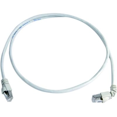 Telegärtner 100008677 RJ45 Netwerkkabel, patchkabel CAT 6A S/FTP 5.0 m Wit Vlambestendig, Met anti-kniktule 1 stuk(s)