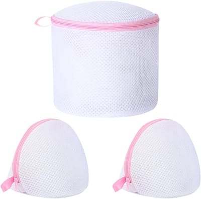 Herbruikbare Waszak voor Bh's - 3 Stuks - Mesh Waszak voor Ondergoed, Sokken en Delicate Kleding in de Wasmachine