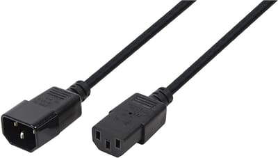 LogiLink CP110 electriciteitssnoer Zwart 3 m C13 stekker C14 stekker