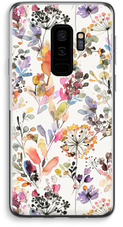 Case Company® - Hoesje geschikt voor Samsung Galaxy S9 Plus hoesje - Wilde grassen - Soft Cover Telefoonhoesje - Bescherming aan alle Kanten en Schermrand