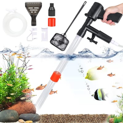 Dailygoods- Waterwisselaar Eenvoudig te bedienen - Mulmzuiger - Grindreiniger - Vistank reiniger - Slanghouder - Instelbaar voor snelle waterverversing - Aquariumreiniger
