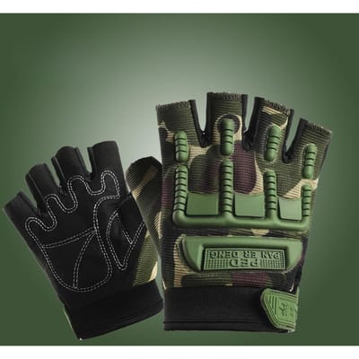 Gants Mi-Doigts pour Enfants Antidérapants Résistants à l'Usure Combat Sports d'Extérieur Vélo Vélo d'Équilibrage pour Enfants Garçons et Filles Fitness 20*10*5cm