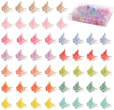 Allecto - Vlinder Haarspeldjes - Mini Haar Klemmen - Sterk en Duurzaam - Veelkleurig - Schattige Klauwen Clips - Perfect voor Meisjes en Dames